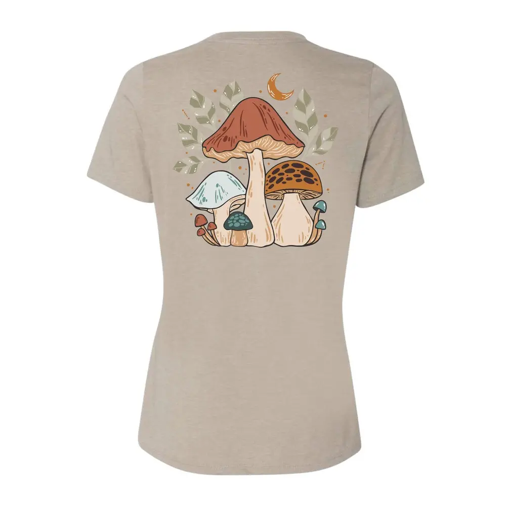 Women's Mushrooms Relaxed T-Shirt 2