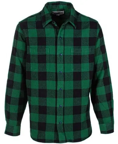 Men's Cotton Flannel Plaid Shirt 1