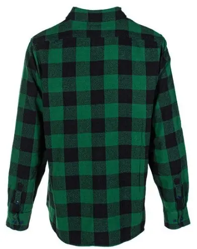 Men's Cotton Flannel Plaid Shirt 2