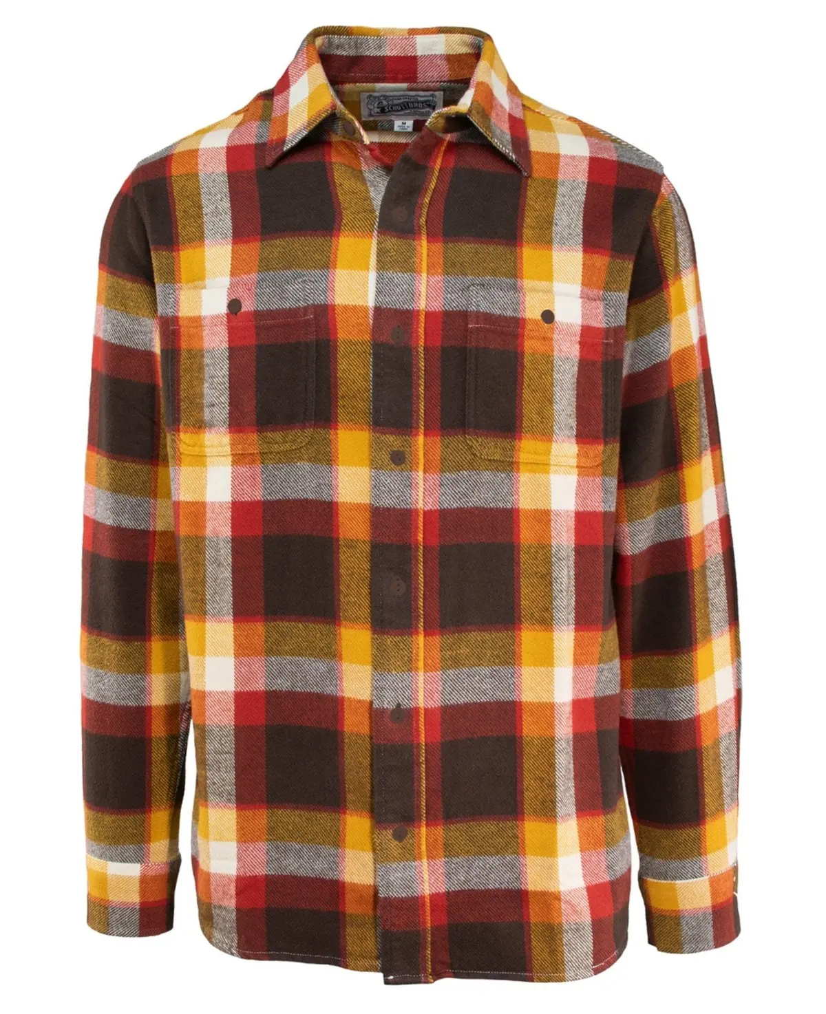Men's Cotton Flannel Plaid Shirt 1
