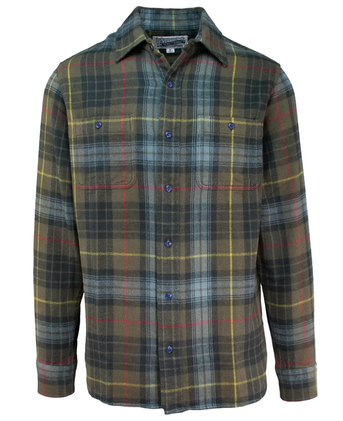 Men's Cotton Flannel Plaid Shirt 1