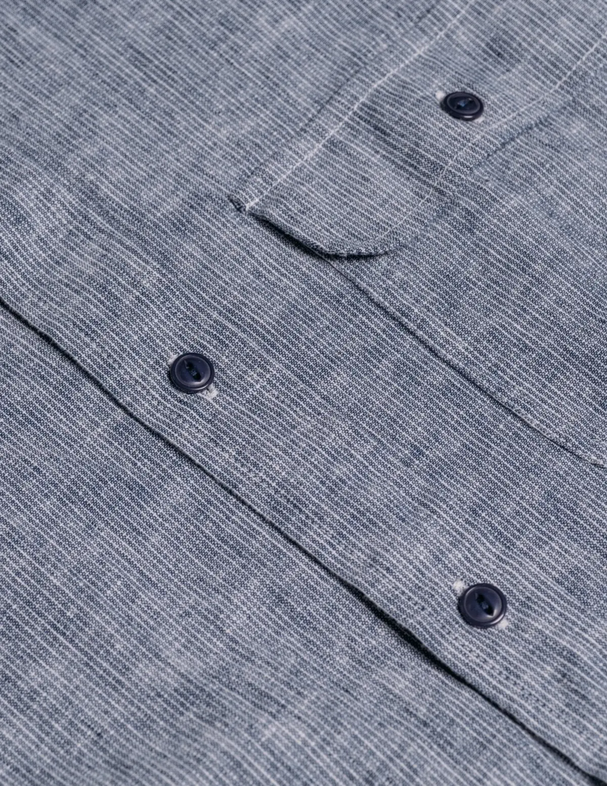 Men's Nyc Cotton Shirt In Indigo 3