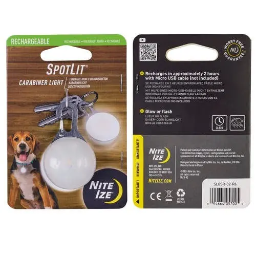 Spotlit Rechargeable Carabiner Light 1