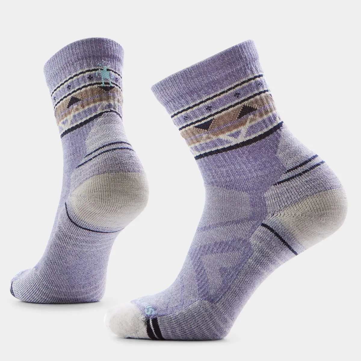 Women's Hike Zig Zag Valley Mid Crew Socks 1