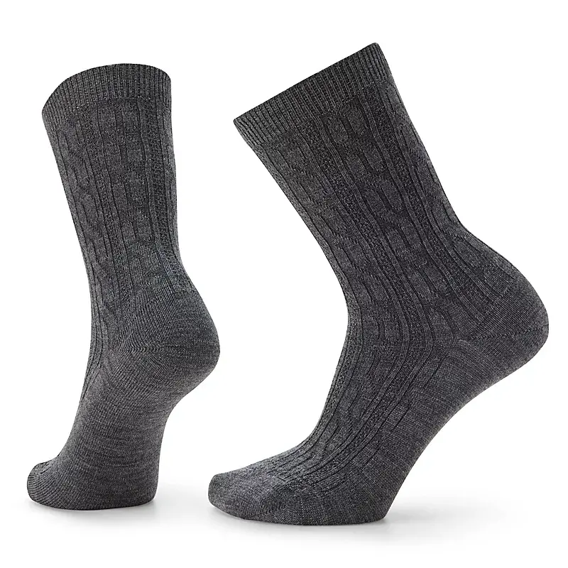 Women's Everyday Cable Crew Socks 1