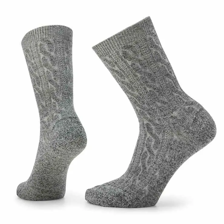 Women's Everyday Cable Crew Socks 1