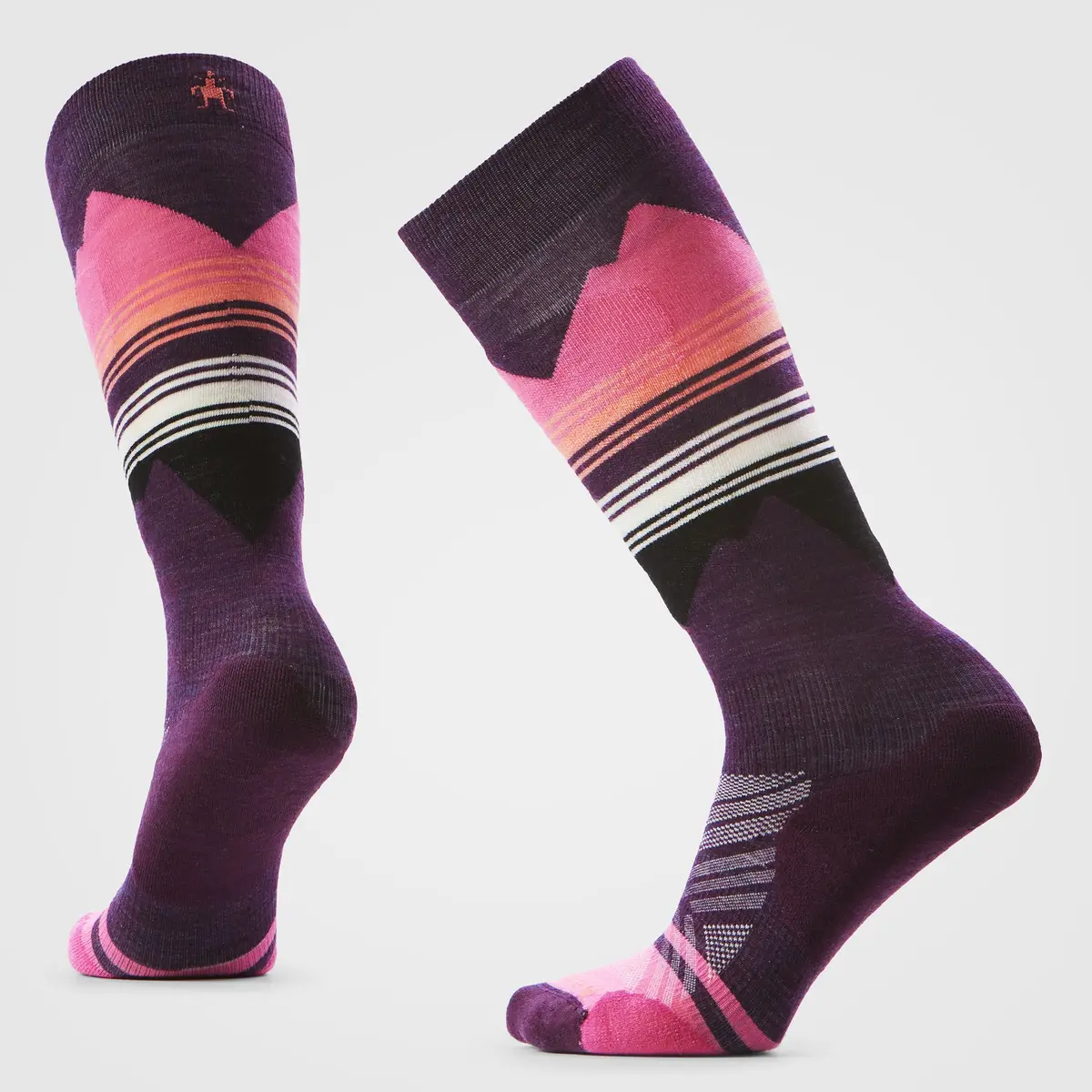 Women's Ski Pattern Over The Calf Sock 1