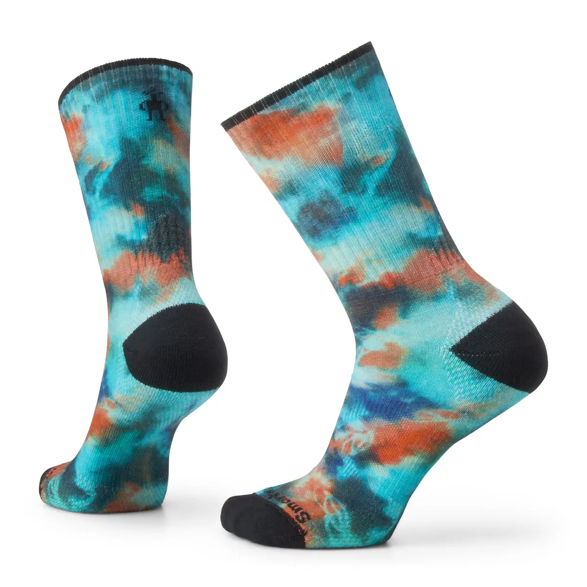 Athletic Far Out Tie Dye Print Crew Socks 1