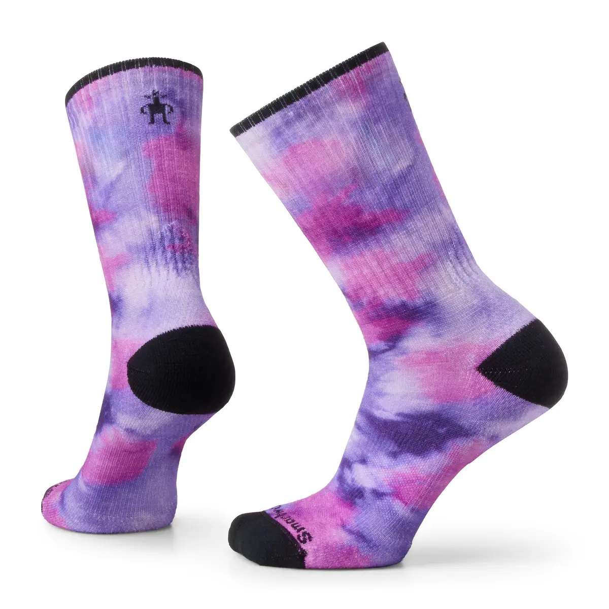 Athletic Far Out Tie Dye Print Crew Socks 1