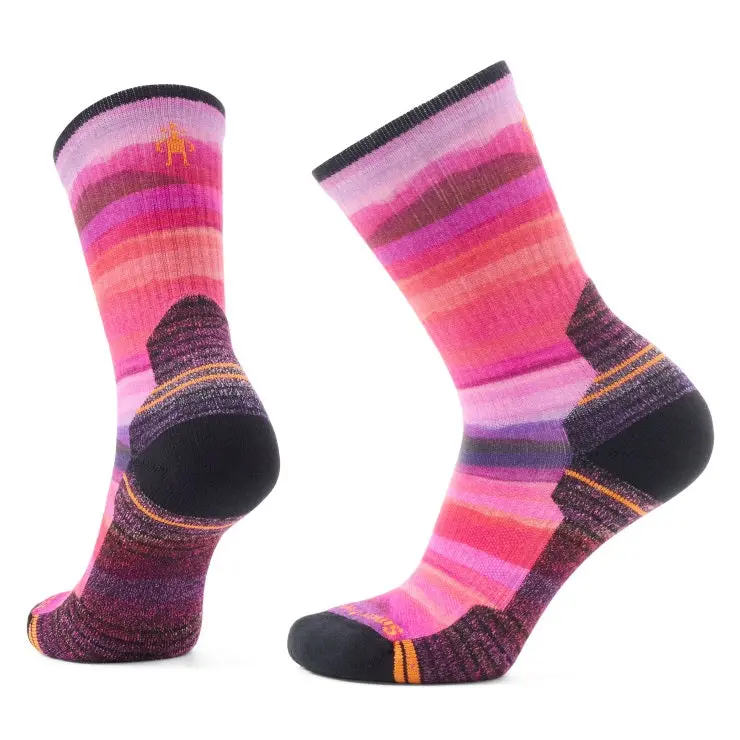 Women's Hike Light Cushion Hilltop Daydream Print Crew Socks 1