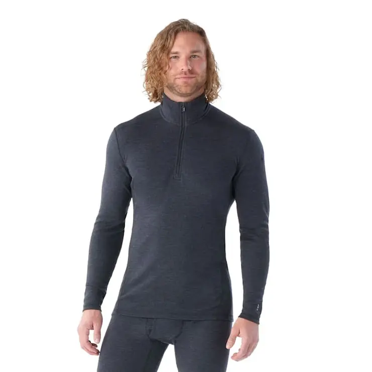 Men's Classic Thermal Merino Base Layer 1/4 Zip 1
