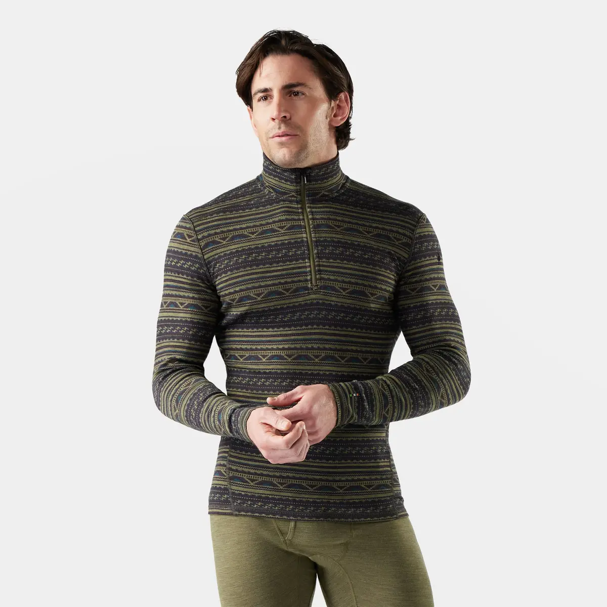 Men's Classic Thermal Merino Base Layer 1/4 Zip 1