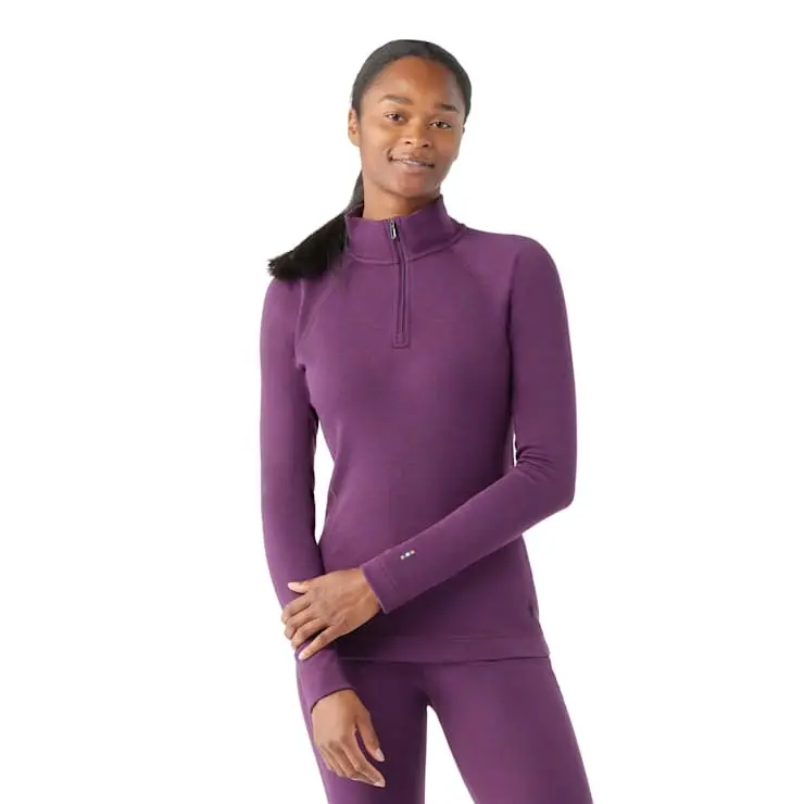 Women's Classic Thermal Merino Base Layer 1/4 Zip 1
