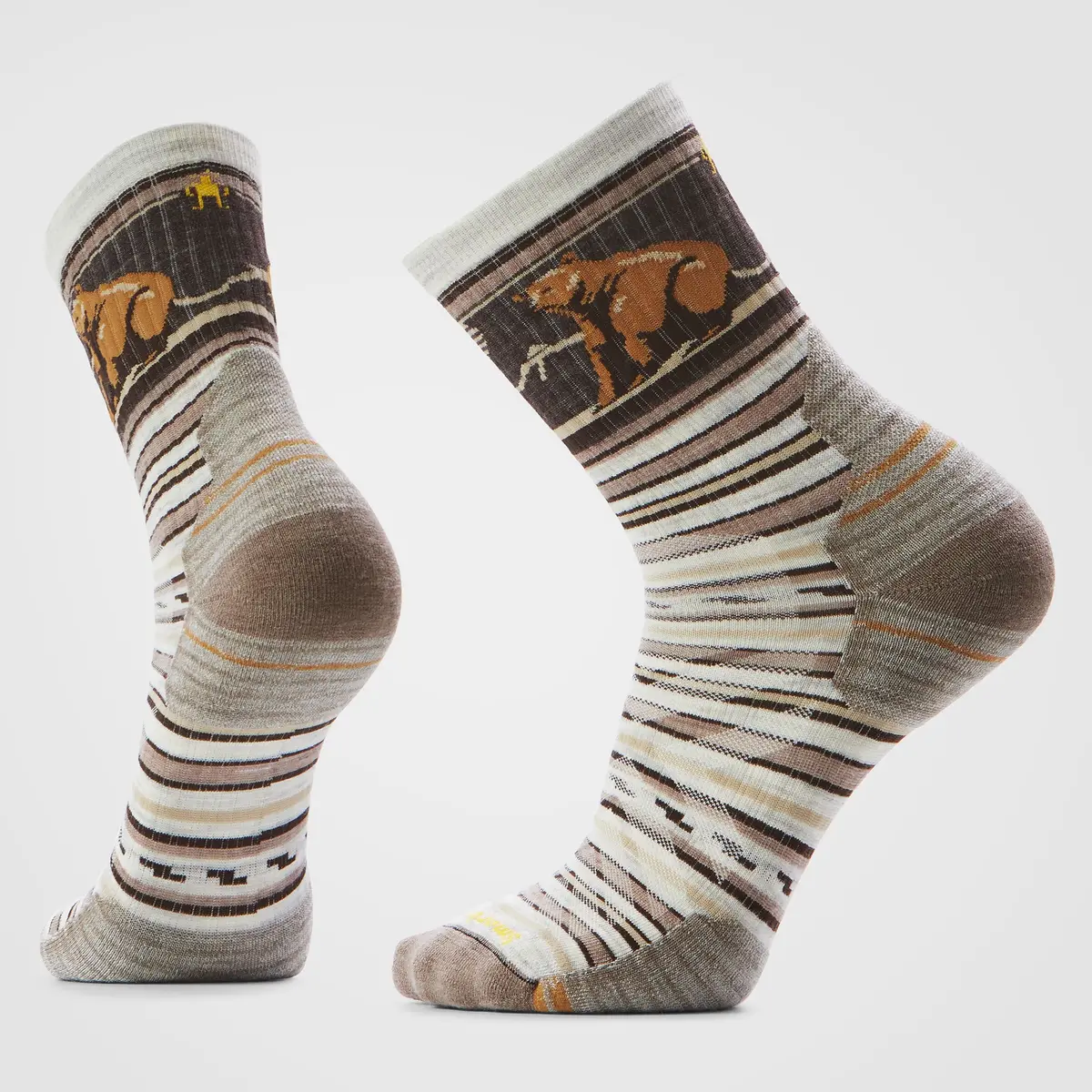 Hike Bear Stripe Mid Crew Socks 1