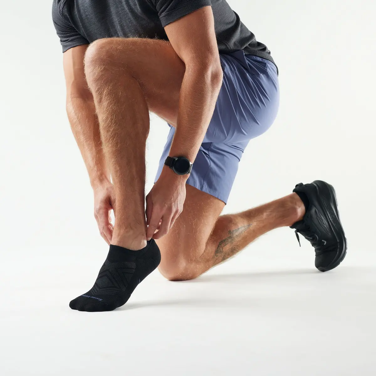 Run Targeted Cushion No Show Socks 2