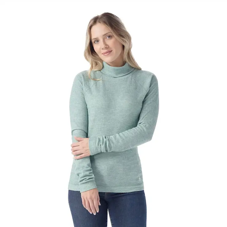 Women's Thermal Merino Rib Turtleneck 1