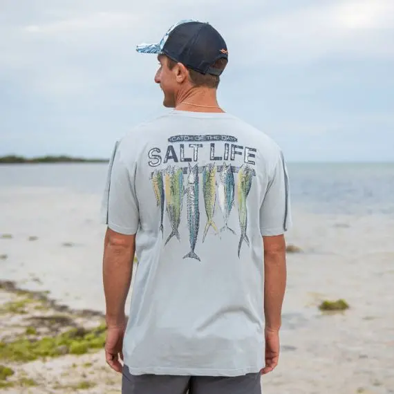 Men's Stringer Salt Wash Fishing Pocket Tee 5