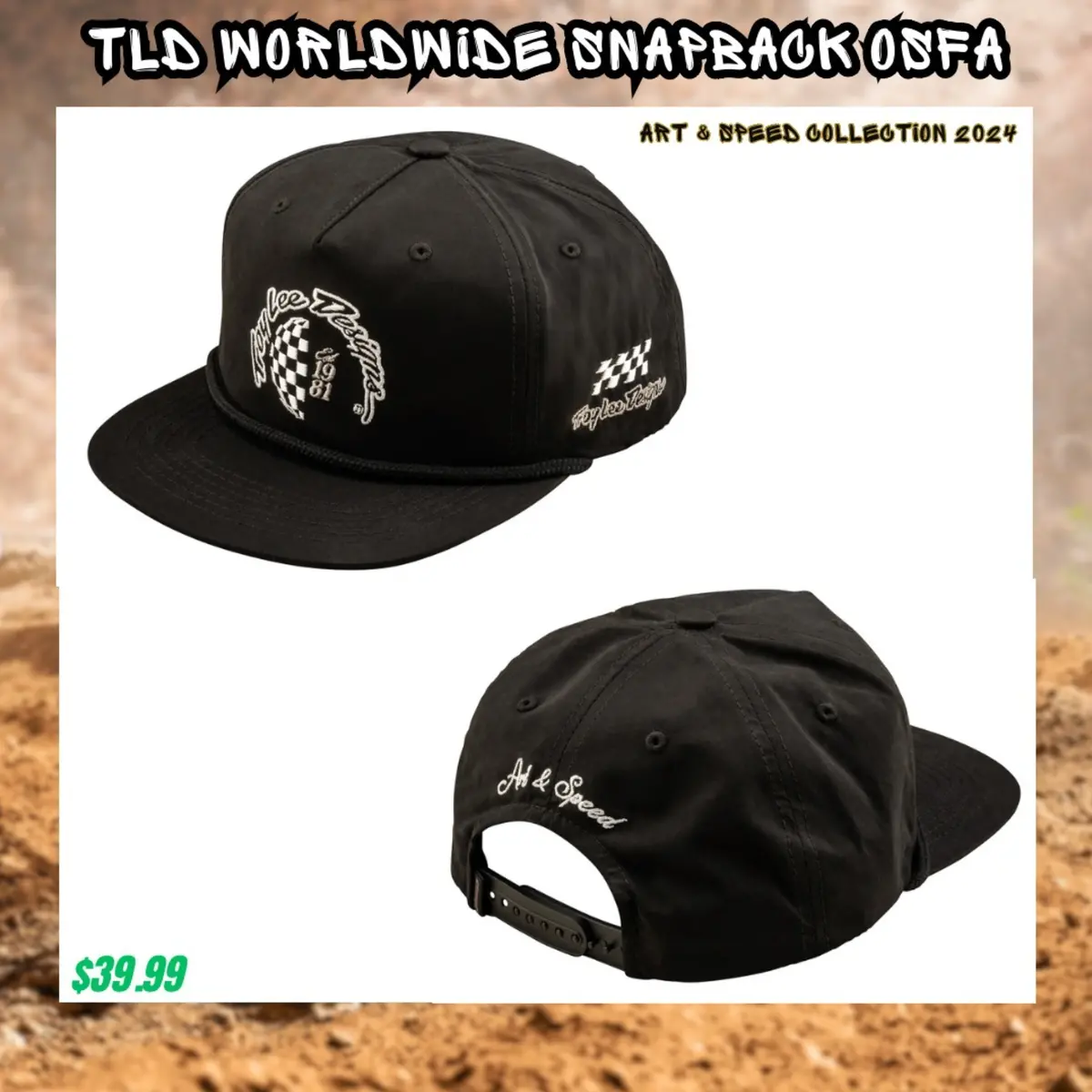 Gorra Troy Lee Designs Worldwide Snapback Osfa 2024 1