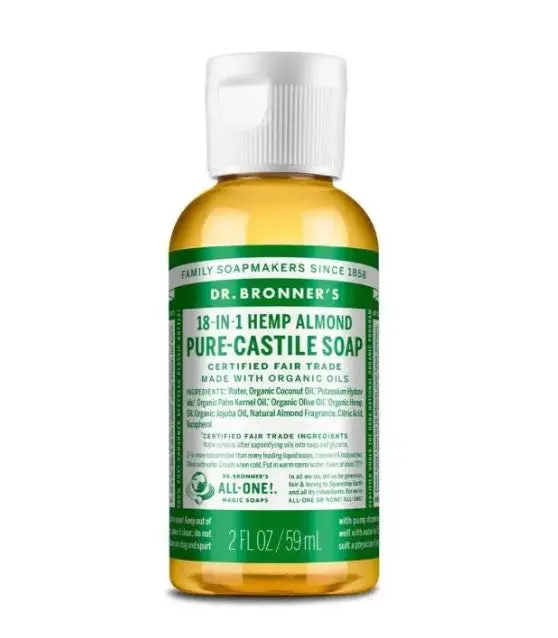 Hemp Almond Liquid Soap 2 Oz 1