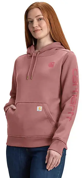 Women's Relaxed Fit Midweight Logo Sleeve Graphic Sweatshirt 1