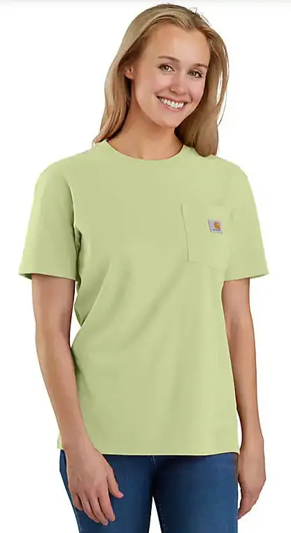 Women's Loose Fit Heavyweight Short-Sleeve Pocket T-Shirt 1