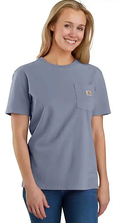 Women's Loose Fit Heavyweight Short-Sleeve Pocket T-Shirt 1