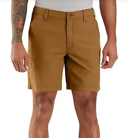 Rugged Flex Relaxed Fit 8-Inch Canvas Work Short 1