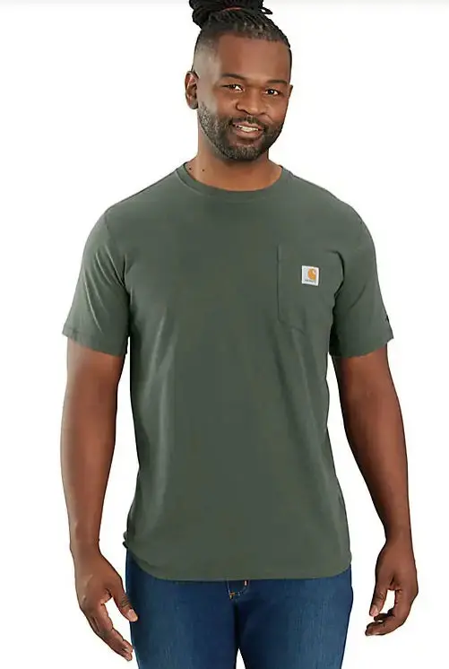 Men's Force Relaxed Fit Midweight Short-Sleeve Pocket T-Shirt 1