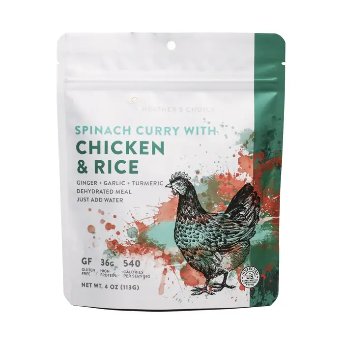Spinach Curry With Chicken And Rice 1