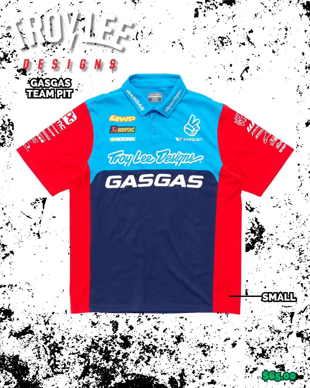 Camisa Polo Gasgas Team Pit 2024 Troy Lee Designs 1