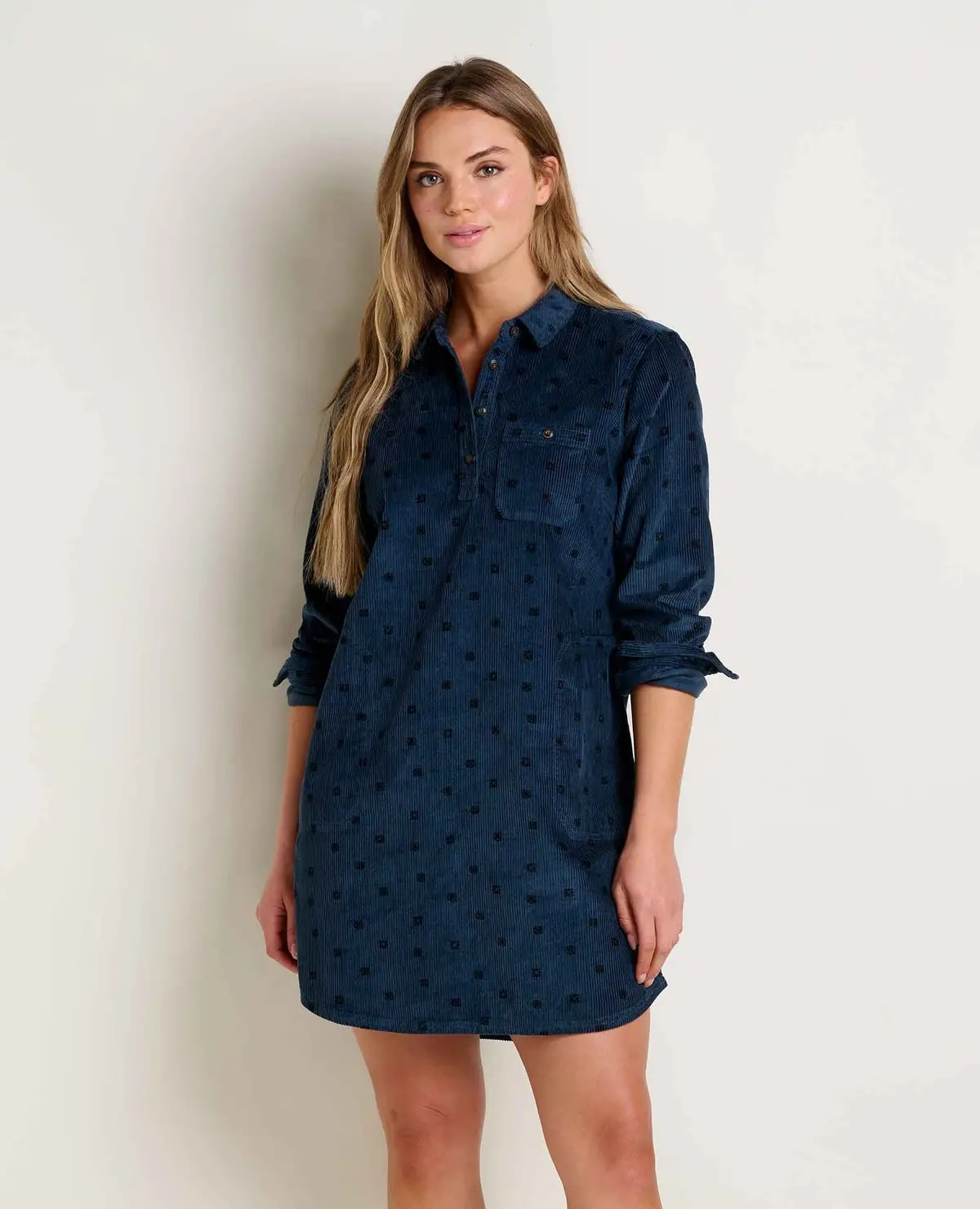 Women's Cascadia Popover Cord Dress 1