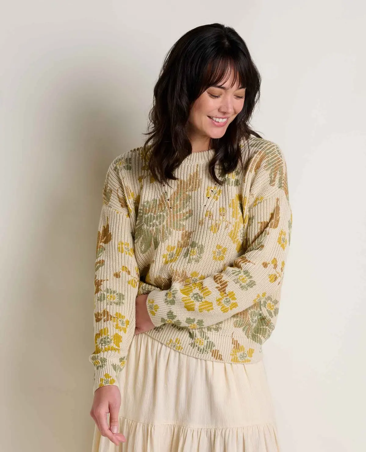 Women's Bianca Pattern Crew Sweater 1
