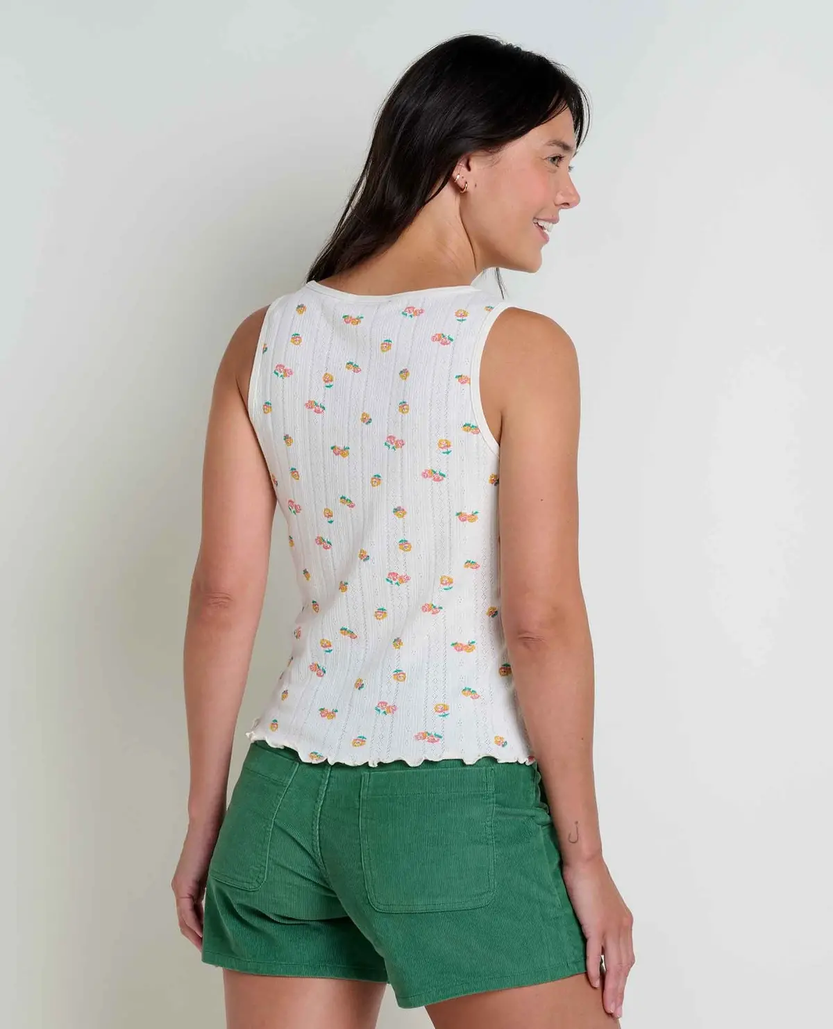 Women's Foothill Pointelle Button Tank 2