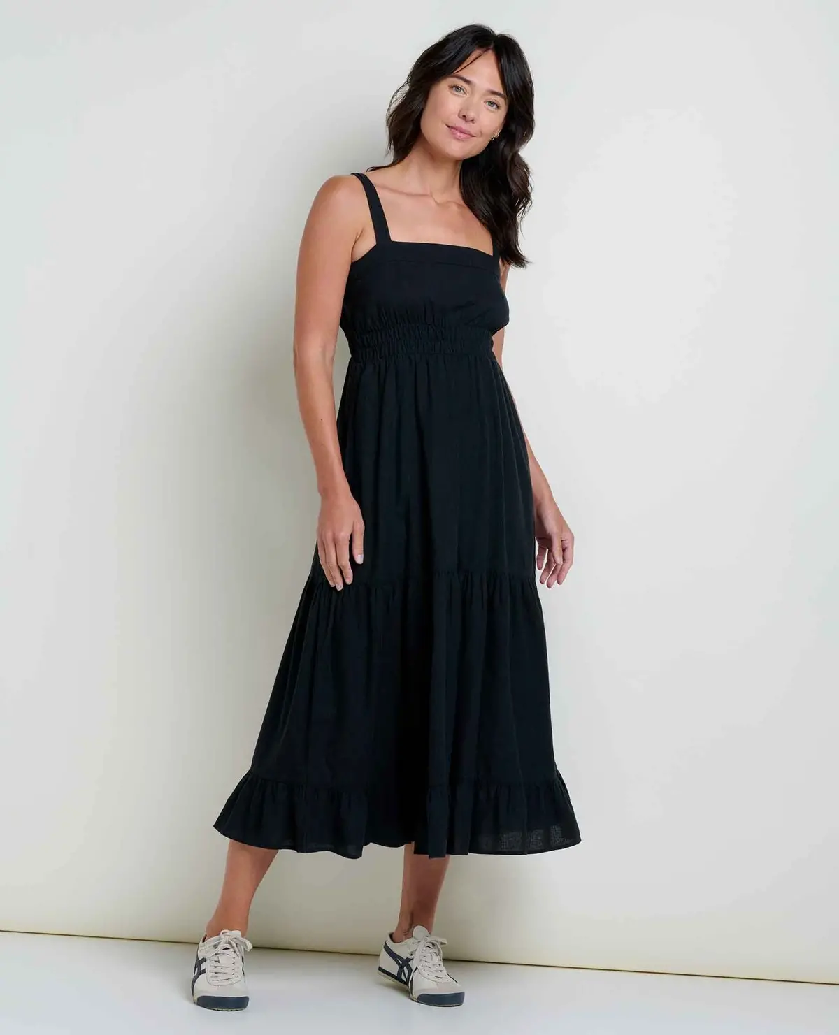 Women's Taj Hemp Tiered Midi Dress 1