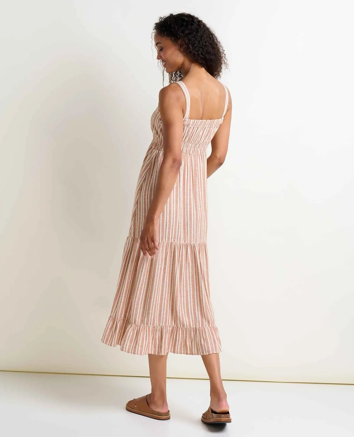 Women's Taj Hemp Tiered Midi Dress 2