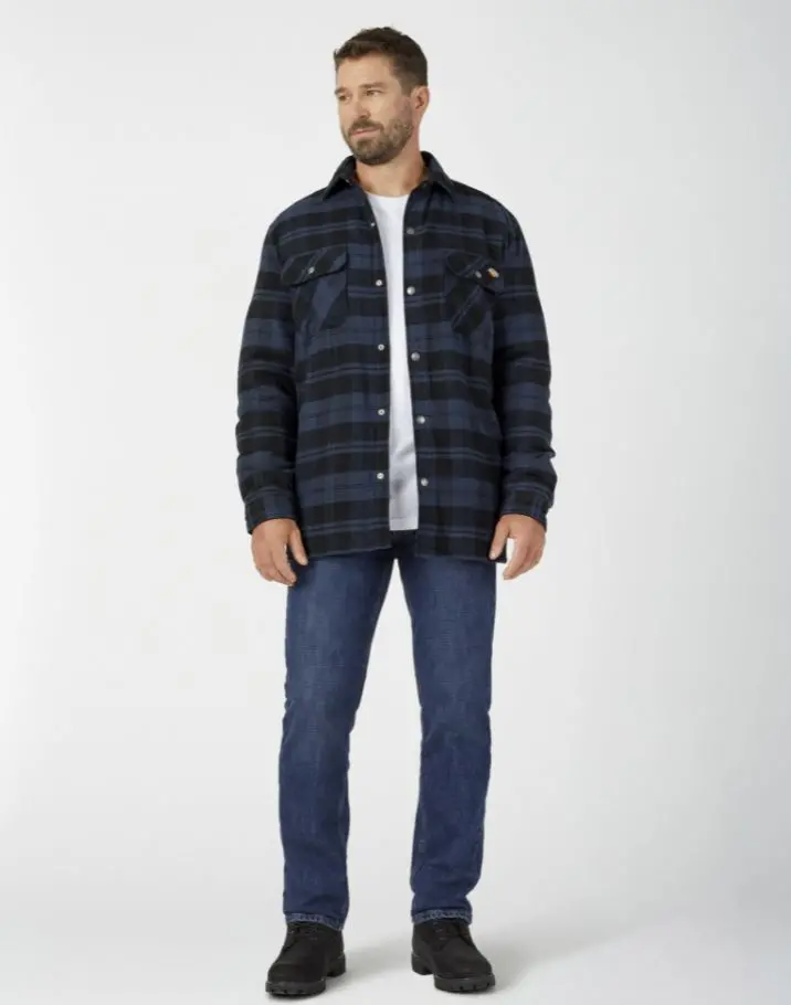 Men's Sherpa Lined Flannel Shirt Jacket W/ Hydroshield 1