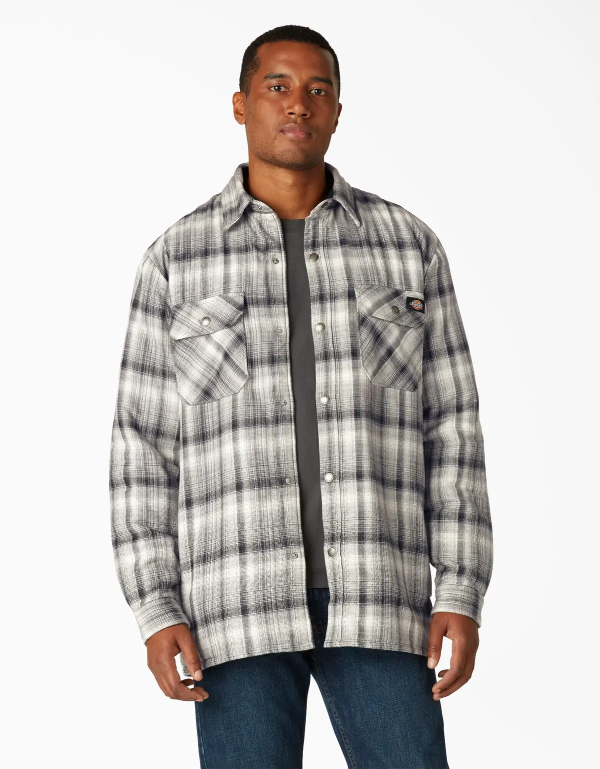 Sherpa Lined Flannel Shirt Jacket W/ Hydroshield 1