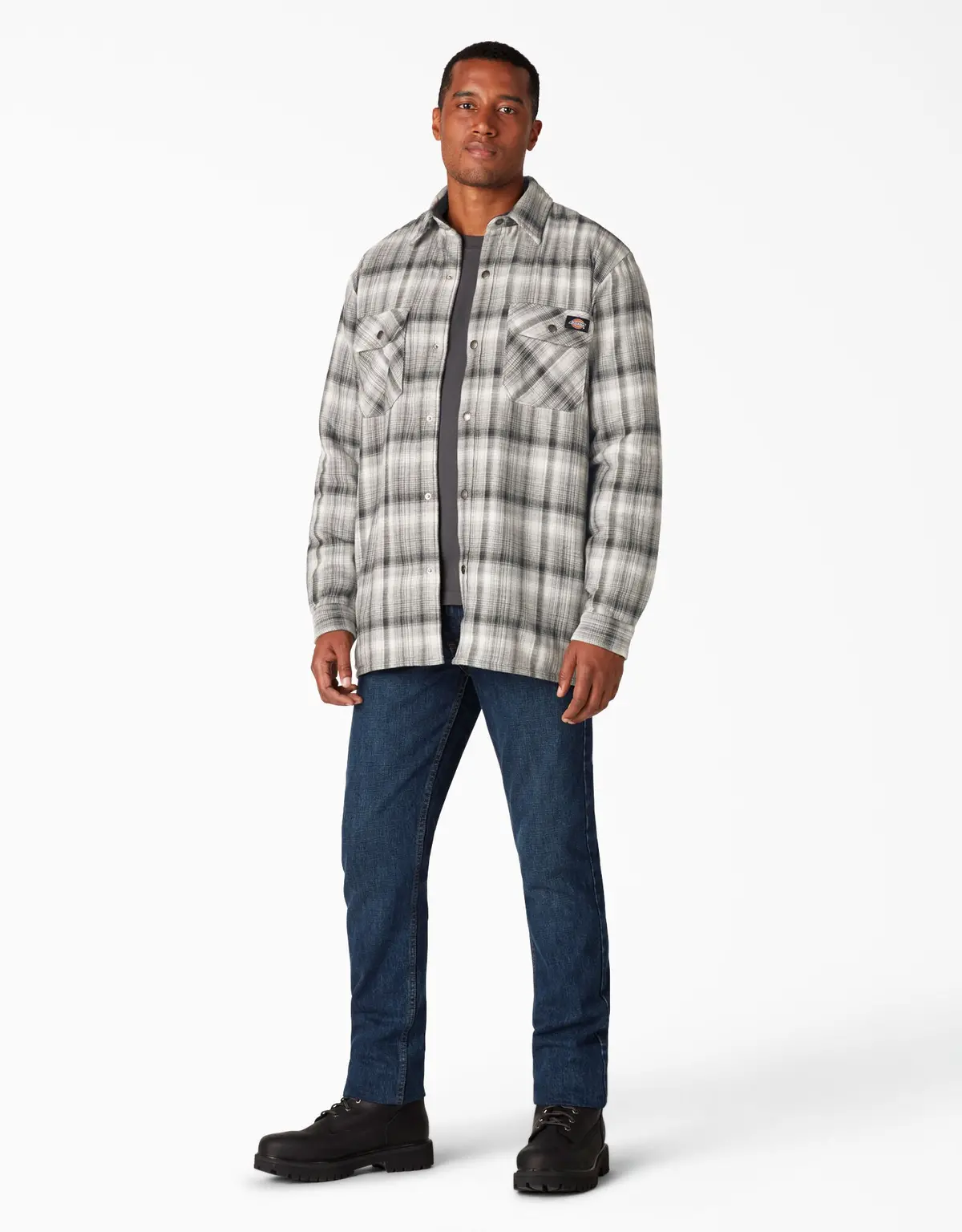 Sherpa Lined Flannel Shirt Jacket W/ Hydroshield 4