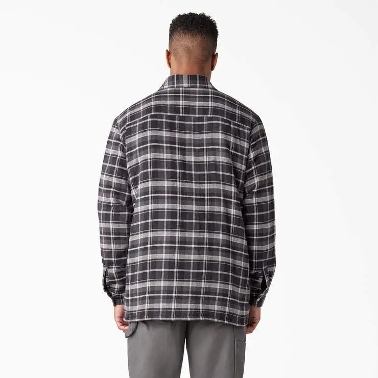 Men's Sherpa Lined Flannel Shirt Jacket With Hydroshield 2