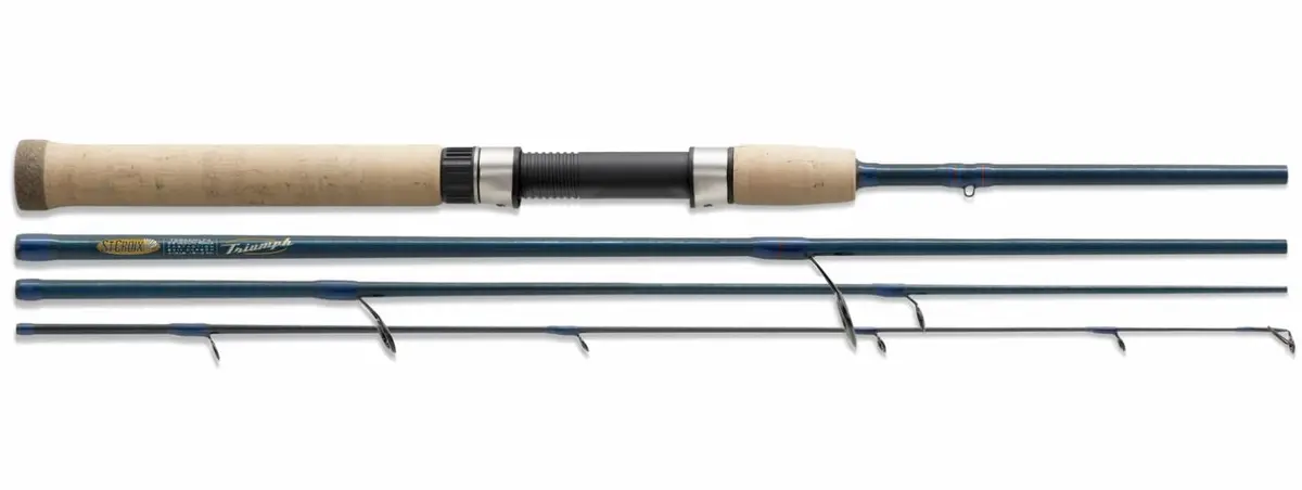 Triumph 5'6" Ultra Light Fast 4Pc Travel Spinning Rod Tsr56ulf4 1
