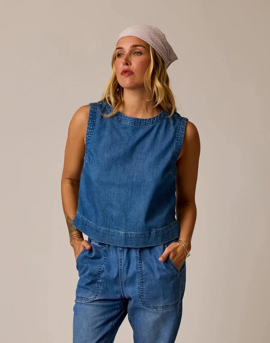 Susie Denim Tank 1