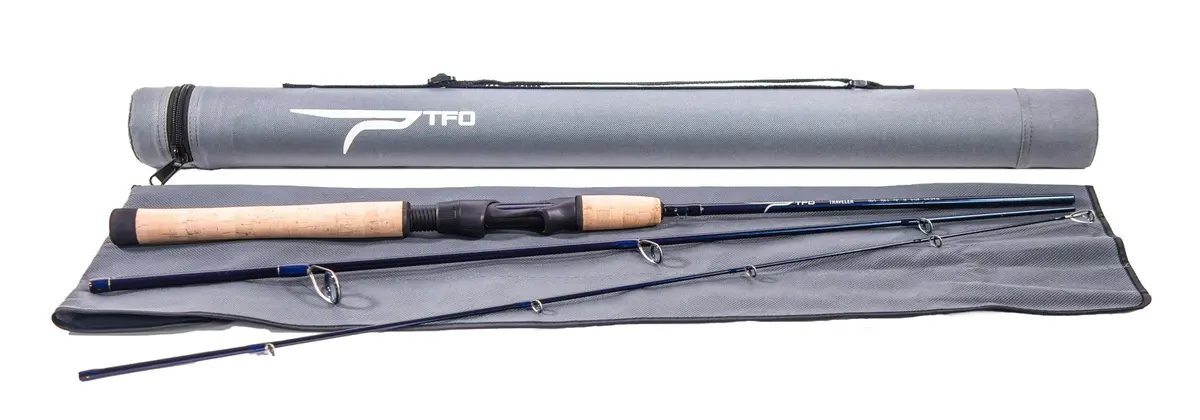 Traveler 3Pc Medium Light Spinning Rod W/ Sock & Case - (Tactrs703-3) 1