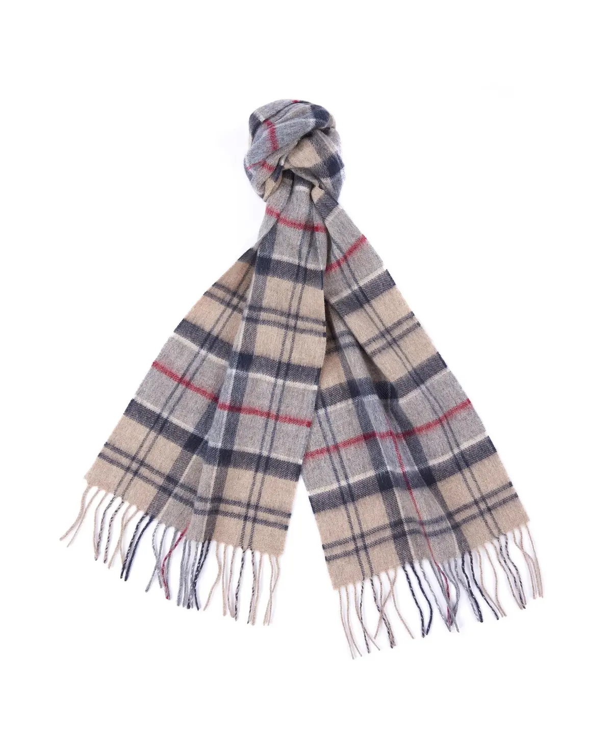 Merino Cashmere Tartan Scarf 1