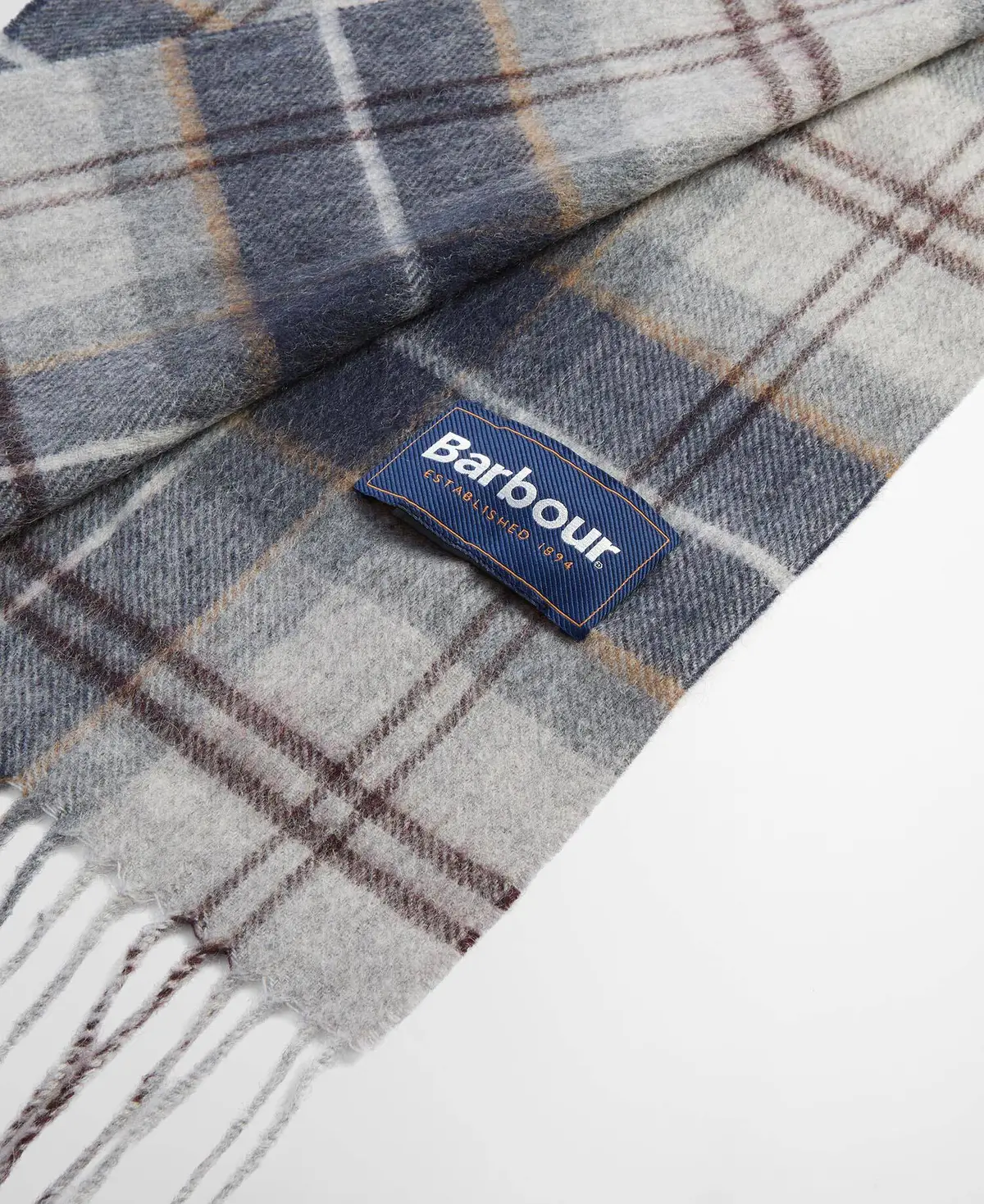Merino Cashmere Tartan Scarf 2