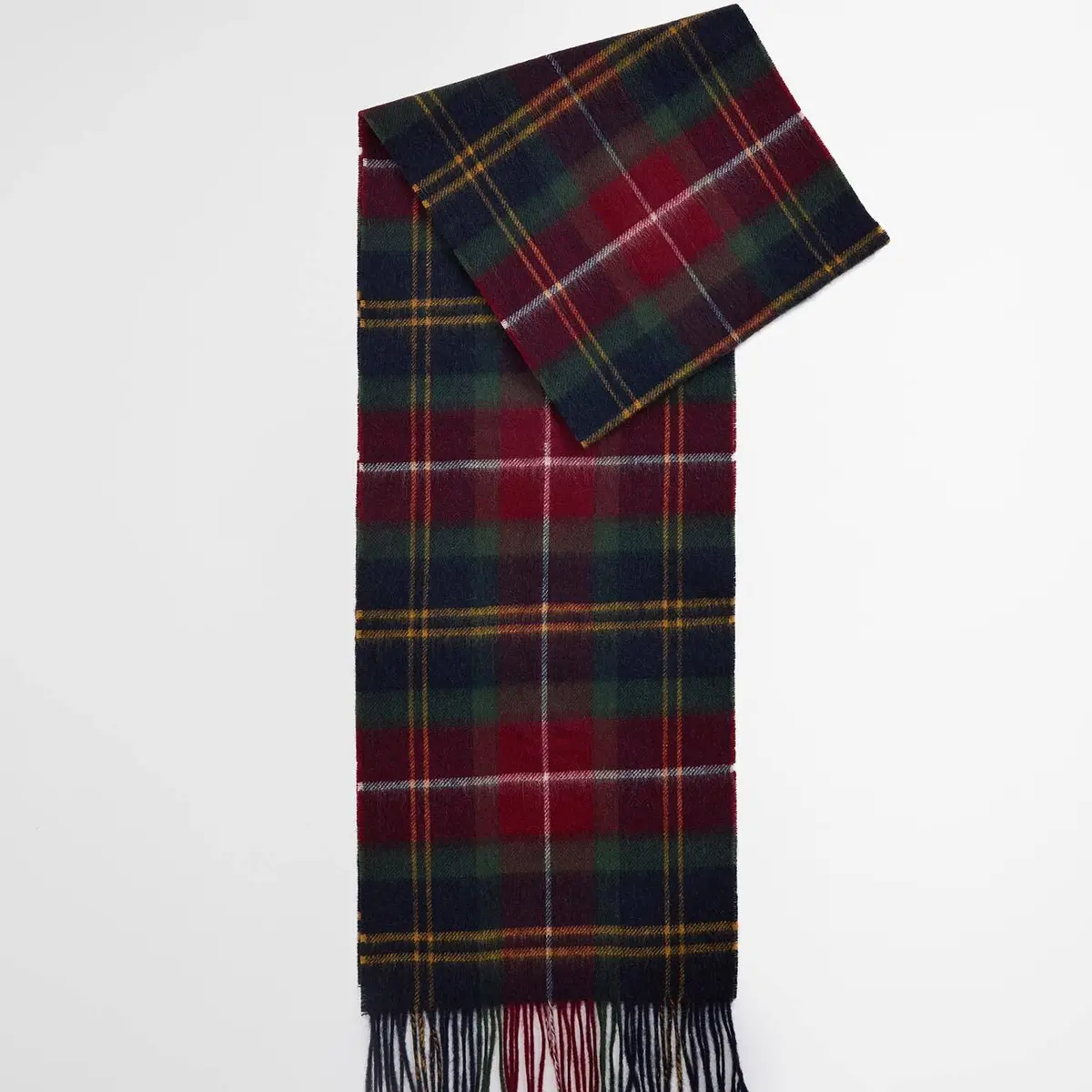 Merino Cashmere Tartan Scarf 1