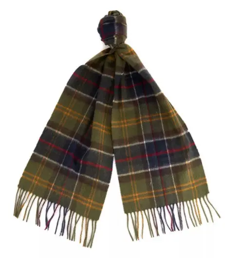 Merino Cashmere Tartan Scarf 1