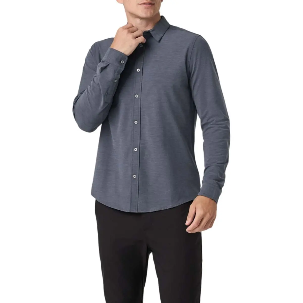 Men's Long Sleeve Bridge Button Down Shirt 1
