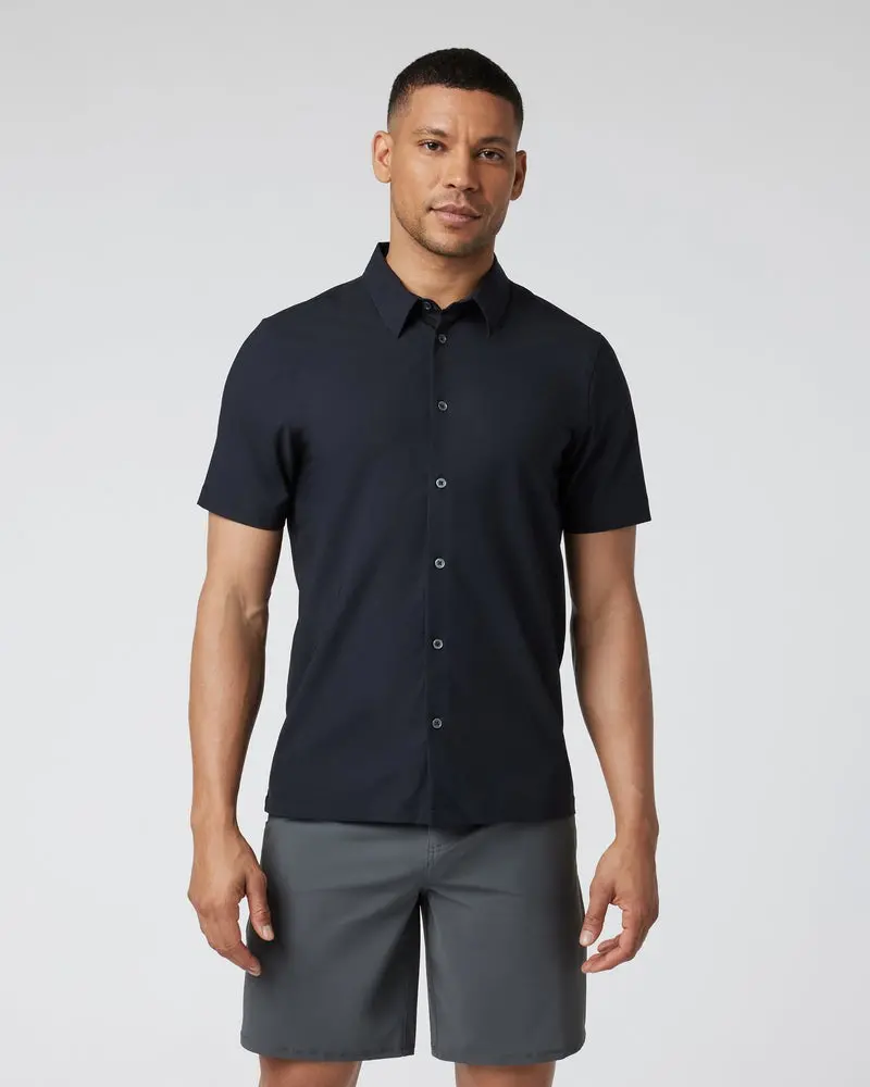 Men's Short Sleeve Manhattan Button Down 1