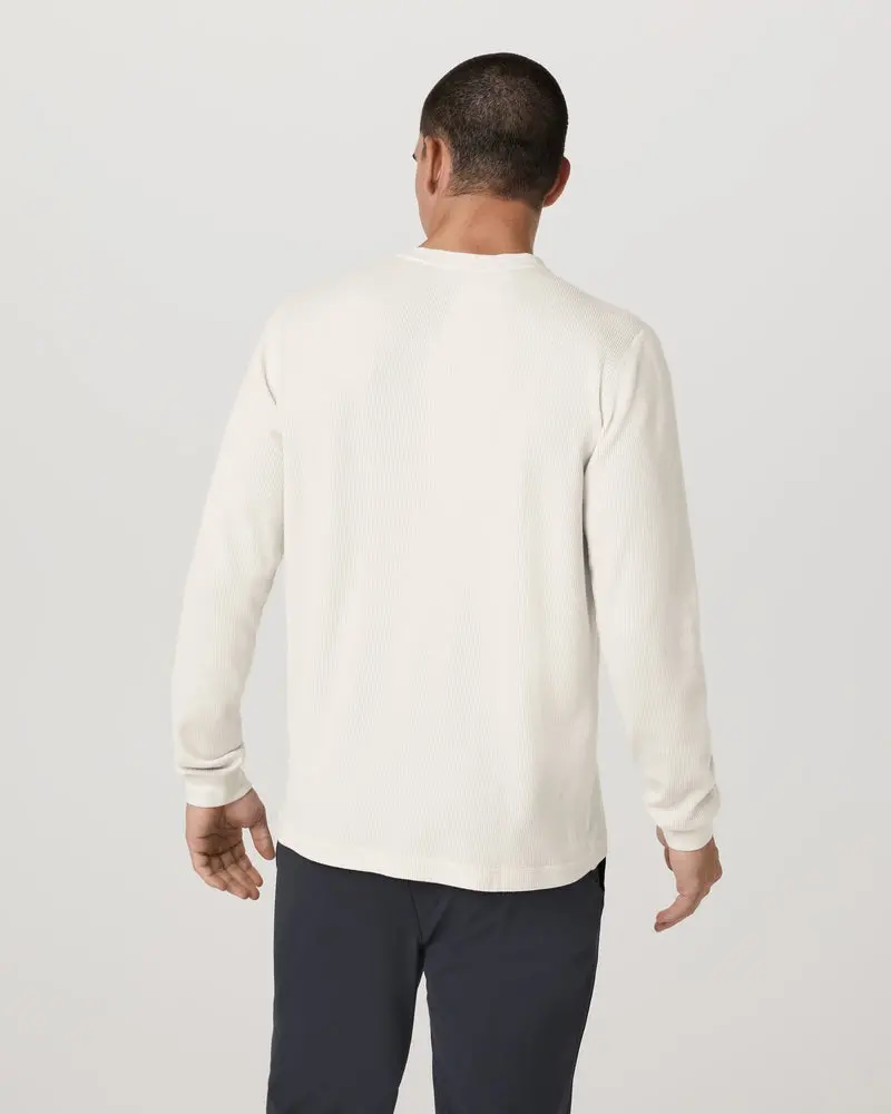 Men's Waffle Henley 2