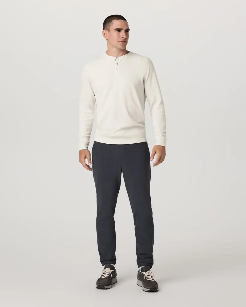 Men's Waffle Henley 4